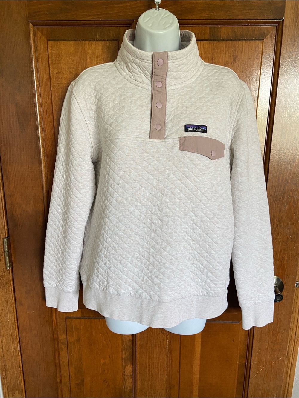 Patagonia Women’s Organic Cotton Quilt Snap T Pullover Size Medium